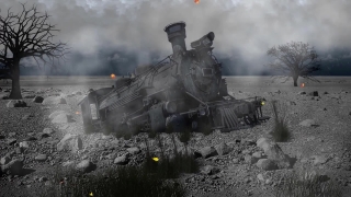 Film Clips, Vehicle, Tank, Cannon, Wreckage, High-angle Gun